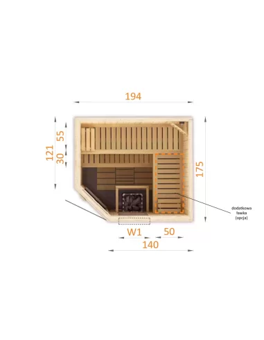 Sauna FINLANDAIS FAMILY 2018 EW1 Sauna FINLANDAIS FAMILY 2018 EW1