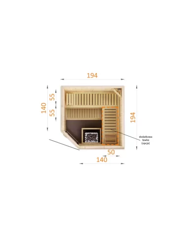 Sauna FINLANDAIS FAMILY 2020 EW0 Sauna FINLANDAIS FAMILY 2020 EW0