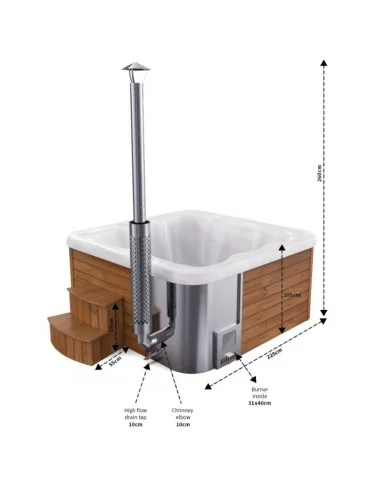 Spa Bain Nordique 220x220 Double... Spa Bain Nordique 220x220 Double...